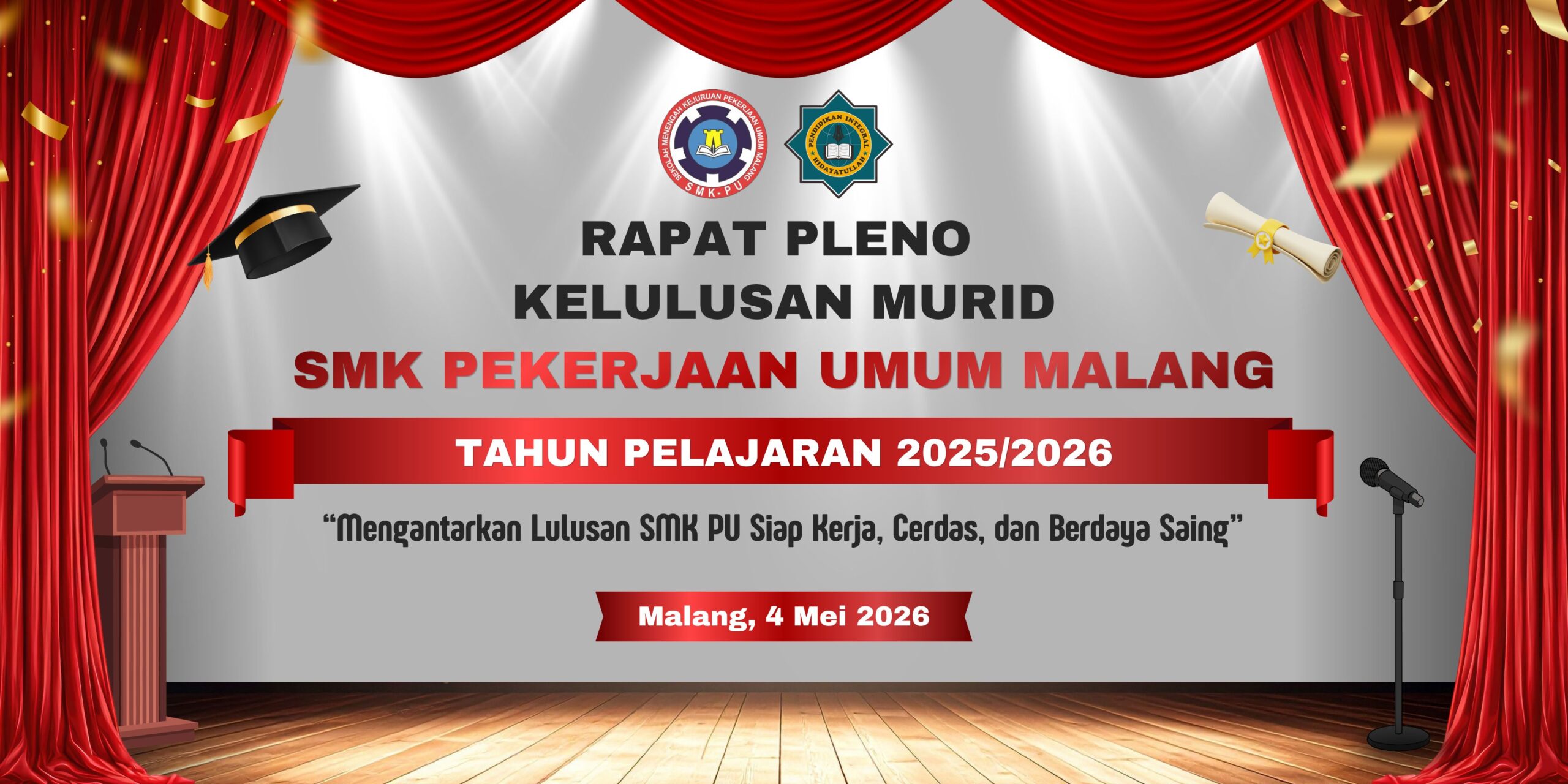 SMK PU Gelar Rapat Pleno Penentuan Kelulusan Siswa